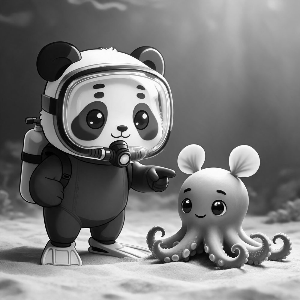 Dumbo octopus ocean coloring page